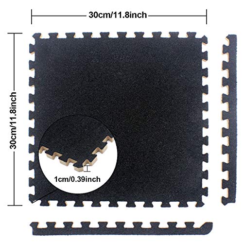 UMI. Essentials - Losas de Goma entrelazadas de 30 X 30 cm (Negro) UMI. Essentials - Losas de Goma entrelazadas de 30 X 30 cm (Negro)