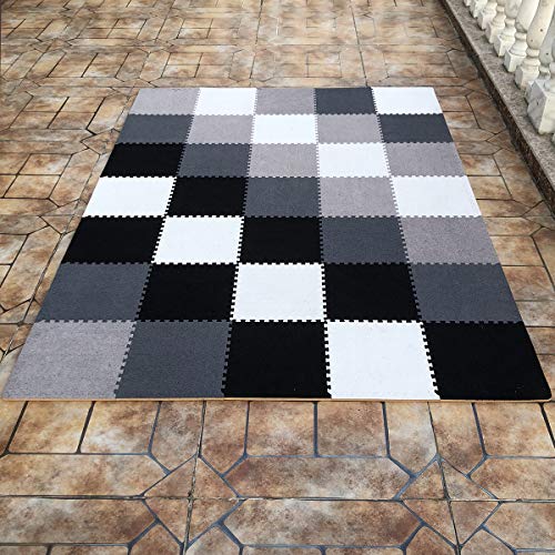 UMI. Essentials - Losas de Goma entrelazadas de 30 X 30 cm (Negro) UMI. Essentials - Losas de Goma entrelazadas de 30 X 30 cm (Negro)