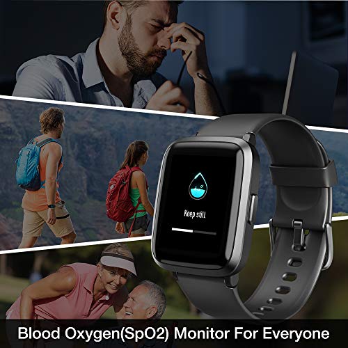 UMIDIGI Reloj Inteligente con Oxímetro (SpO2) Smartwatch con Monitoreo de Frecuencia Cardíaca para Hombre Reloj Deportivo para Mujer Rastreador de Ejercicios Monitor de Sueño para iPhone Android