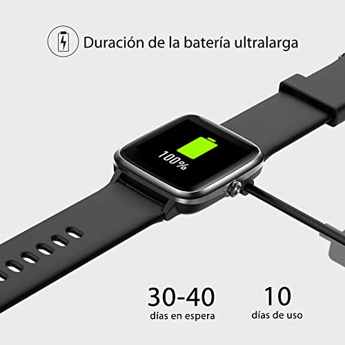 UMIDIGI Reloj Inteligente Smartwatch Impermeable IP68 para Hombre Mujer niños, Pulsera de Actividad Inteligente con Monitor de Sueño Contador de Caloría Pulsómetros Podómetro para Android iOS