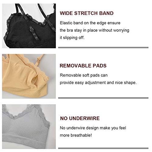 UMIPUBO 4 Piezas de Sujetador de Camisola para Mujer Sujetador de Tubo de Cuello V Banda Sujetador de Dormir Sujetador Deportivo Ropa Interior con Tirantes Elásticos UMIPUBO 4 Piezas de Sujetador de Camisola para Mujer Sujetador de Tubo de Cuello V Banda Sujetador de Dormir Sujetador Deportivo Ropa Interior con Tirantes Elásticos