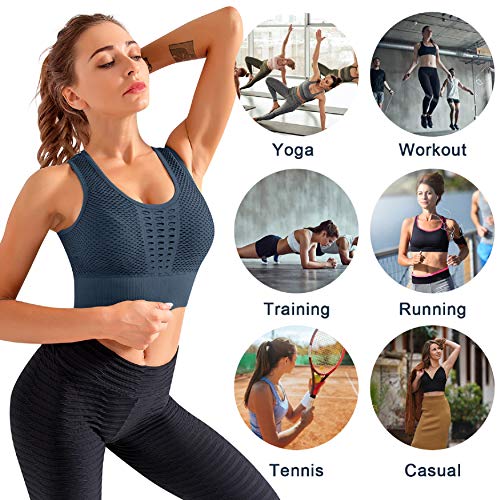 UMIPUBO Sujetador Deportivo Mujer Material Cómodo Sin Costuras Almohadilla Desmontable para Gimnasio Yoga Bailar de Alto Impacto UMIPUBO Sujetador Deportivo Mujer Material Cómodo Sin Costuras Almohadilla Desmontable para Gimnasio Yoga Bailar de Alto Impacto