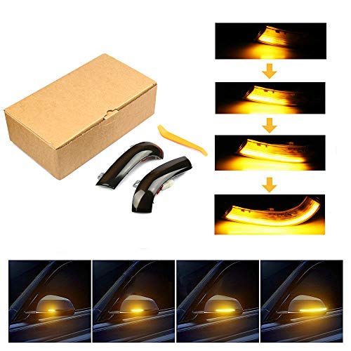 Un par de luces indicadoras de giro y luces indicadoras de intermitentes LED dinámicas para Golf 5 Jetta MK5 Passat B6 Un par de luces indicadoras de giro y luces indicadoras de intermitentes LED dinámicas para Golf 5 Jetta MK5 Passat B6