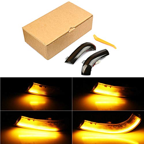Un par de luces indicadoras de giro y luces indicadoras de intermitentes LED dinámicas para Golf 5 Jetta MK5 Passat B6 Un par de luces indicadoras de giro y luces indicadoras de intermitentes LED dinámicas para Golf 5 Jetta MK5 Passat B6