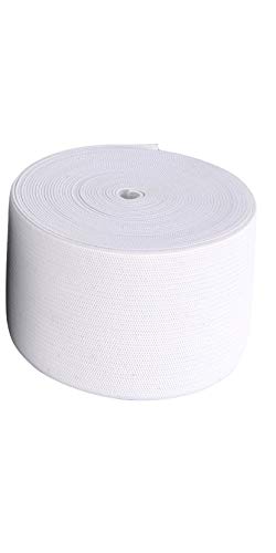 Unbekannt 1 m de cinta de goma de 60 mm de ancho en negro o blanco (blanco). Unbekannt 1 m de cinta de goma de 60 mm de ancho en negro o blanco (blanco).