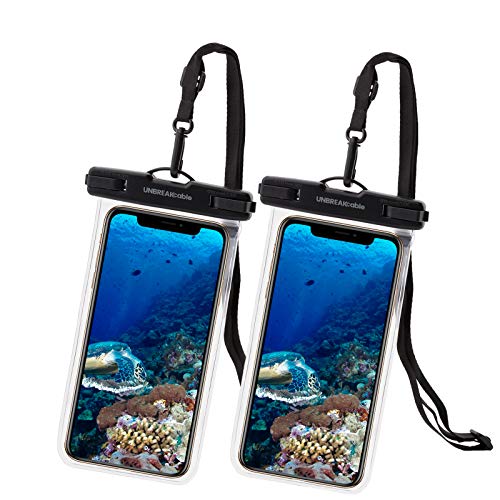 UNBREAKcable Funda Impermeable Universal - Bolsa para móvil estanca a Prueba de Agua IPX8 para iPhone XS MAX/XR/XS/X / 8 / 8plus / 7 Samsung Galaxy S10Plus / S10 Huawei P30 Pro / P30-2 Paquete