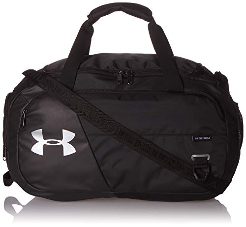 Under Armor Undeniable Duffel 4.0, bolsa de deporte compacta, bolso de hombro impermeable, negro, 41L