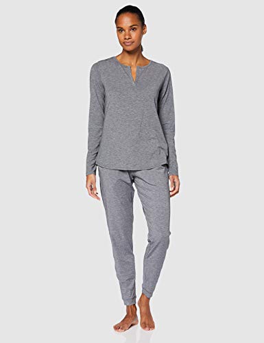 Under Armour Camiseta de Manga Larga para Mujer de Atleta de recuperación, Mujer, Manga Larga, 1328615, Negro Fade Heather (002)/Plateado metálico, XXL Under Armour Camiseta de Manga Larga para Mujer de Atleta de recuperación, Mujer, Manga Larga, 1328615, Negro Fade Heather (002)/Plateado metálico, XXL