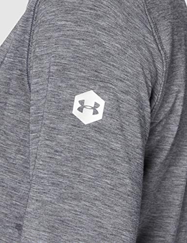 Under Armour Camiseta de Manga Larga para Mujer de Atleta de recuperación, Mujer, Manga Larga, 1328615, Negro Fade Heather (002)/Plateado metálico, XXL Under Armour Camiseta de Manga Larga para Mujer de Atleta de recuperación, Mujer, Manga Larga, 1328615, Negro Fade Heather (002)/Plateado metálico, XXL