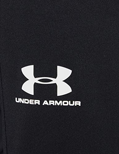 Under Armour Challenger III Training Pant, pantalones de chándal para hombre, pantalones largos muy ligeros hombre, Negro (Black/White (001)), L