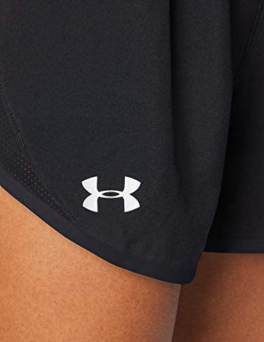 Under Armour Fly by 2.0 Short Deportivos, Shorts De Mujer, Black/Black/Reflective (001), S Under Armour Fly by 2.0 Short Deportivos, Shorts De Mujer, Black/Black/Reflective (001), S