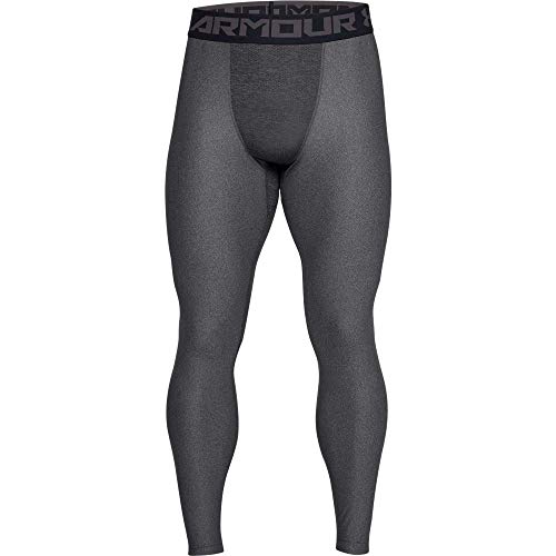 Under Armour HeatGear 2.0, Leggings Hombre, gris (Carbon Heather/Black (090)), M