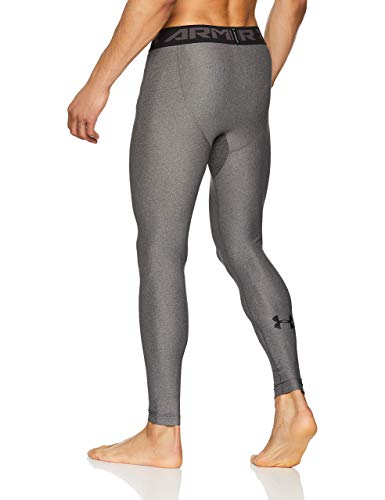 Under Armour HeatGear 2.0, Leggings Hombre, gris (Carbon Heather/Black (090)), M Under Armour HeatGear 2.0, Leggings Hombre, gris (Carbon Heather/Black (090)), M