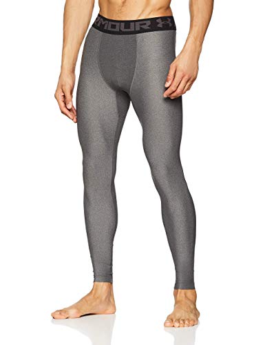 Under Armour HeatGear 2.0, Leggings Hombre, gris (Carbon Heather/Black (090)), M Under Armour HeatGear 2.0, Leggings Hombre, gris (Carbon Heather/Black (090)), M