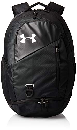 Under Armour Hustle 4.0 Accesorio Deportivo, Mochila para Portátil Resistente Al Agua, Unisex, (Black/Black/Silver(001), Taglia Unica