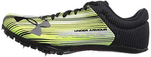 Under Armour Men's Kick Sprint Spike Running Shoe, High-Vis Yellow (300)/White, 11