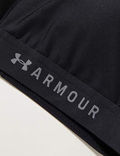 Under Armour Mujer Mid Crossback, Sujetador deportivo,Mujer,Medium,Negro (Grafito 001)