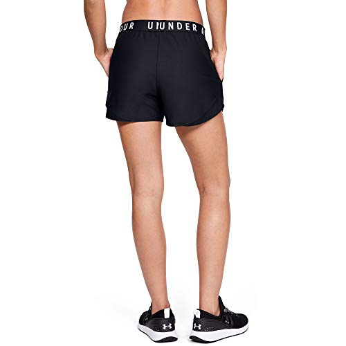 Under Armour Play Up Shorts 3.0 Corto, Mujer, (Black/Black/White (001), M