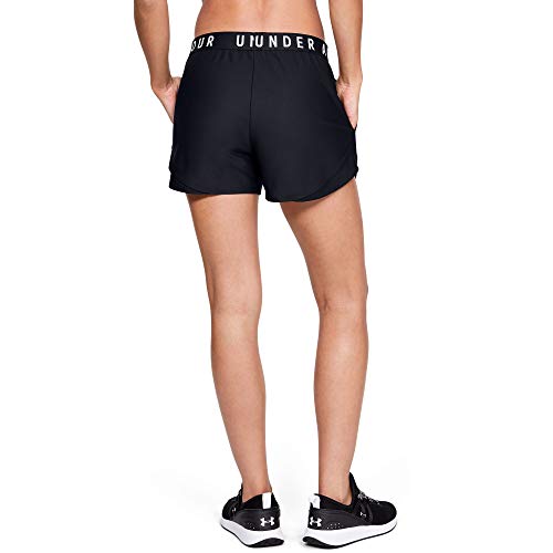Under Armour Play Up Shorts 3.0 Corto, Mujer, (Black/Black/White (001), M Under Armour Play Up Shorts 3.0 Corto, Mujer, (Black/Black/White (001), M