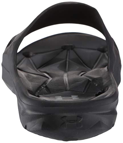 Under Armour Slides UA Locker III Chanclas de hombre, zapatos para playa de secado rápido, chanclas con correa ideales para el vestuario y la piscina, Black/Metallic Silver (001), 8 Under Armour Slides UA Locker III Chanclas de hombre, zapatos para playa de secado rápido, chanclas con correa ideales para el vestuario y la piscina, Black/Metallic Silver (001), 8
