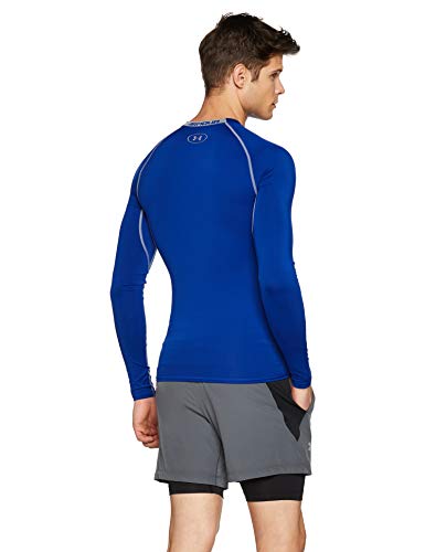 Under Armour UA Heatgear Long Sleeve Camiseta De Manga Larga, Hombre, Azul (Royal/Steel 400), L