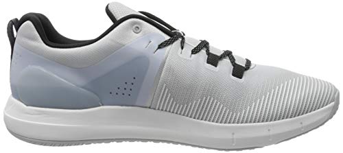 Under Armour UA HOVR Rise, Zapatillas Deportivas para Interior Hombre, Gris (Halo Gray/White/Black), 49.5 EU