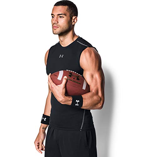 Under Armour UA Performance Wristbands Pack De 2 Muñequeras para Hombre, Accesorios De Entrenamiento, Black/White (001), Taglia Unica Under Armour UA Performance Wristbands Pack De 2 Muñequeras para Hombre, Accesorios De Entrenamiento, Black/White (001), Taglia Unica