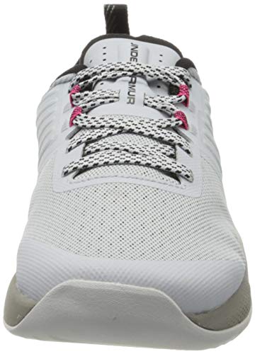 Under Armour UA TriBase Thrive, Zapatillas Deportivas para Interior Hombre, Gris (Halo Gray/Gravity Green/Black), 43 EU