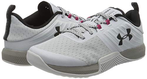 Under Armour UA TriBase Thrive, Zapatillas Deportivas para Interior Hombre, Gris (Halo Gray/Gravity Green/Black), 43 EU