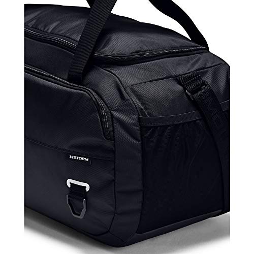 Under Armour Undeniable Duffle 4.0 bolsa de deportes, bolsa de entrenamiento unisex, Negro (Black/Black/Silver(001)), XS