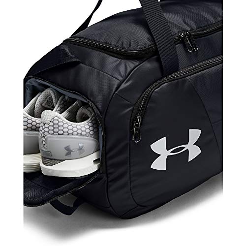 Under Armour Undeniable Duffle 4.0 bolsa de deportes, bolsa de entrenamiento unisex, Negro (Black/Black/Silver(001)), XS