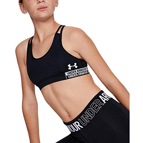 Under Armour (UNDKU Armour Heatgear Sujetador Deportivo, Niñas, Negro, YLG Under Armour (UNDKU Armour Heatgear Sujetador Deportivo, Niñas, Negro, YLG