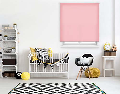 Uniestor Estor Enrollable Liso Traslúcido Tela Rosa 120x175 cm Uniestor Estor Enrollable Liso Traslúcido Tela Rosa 120x175 cm