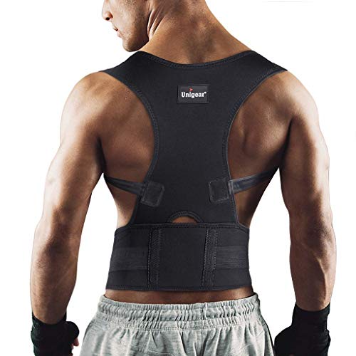 Unigear Corrector de Postura para Espalda Hombro Aliviar Dolor de Columna Cinta Ajustable y Cómoda Sujetador Cinturón Corrección de Postura Respirable para Mujeres y Hombres Unigear Corrector de Postura para Espalda Hombro Aliviar Dolor de Columna Cinta Ajustable y Cómoda Sujetador Cinturón Corrección de Postura Respirable para Mujeres y Hombres