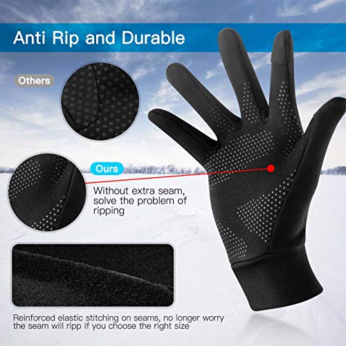 Unigear Guantes Running Correr Pantalla Táctil Guantes Primera Capa para Actividades al Aire Libre Senderismo,Corriendo,Senderismo,Viajes,Carrera,Ciclismo, Otoño e Invierno o Forro de Guantes Esquí Unigear Guantes Running Correr Pantalla Táctil Guantes Primera Capa para Actividades al Aire Libre Senderismo,Corriendo,Senderismo,Viajes,Carrera,Ciclismo, Otoño e Invierno o Forro de Guantes Esquí