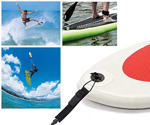 Unigear Leashes de Surf Inventos de Surf Correa Surf Leash Correa de Tabla de Surf Correa de Paleta de TPU Enrollada de 7 mm y 10 Pies