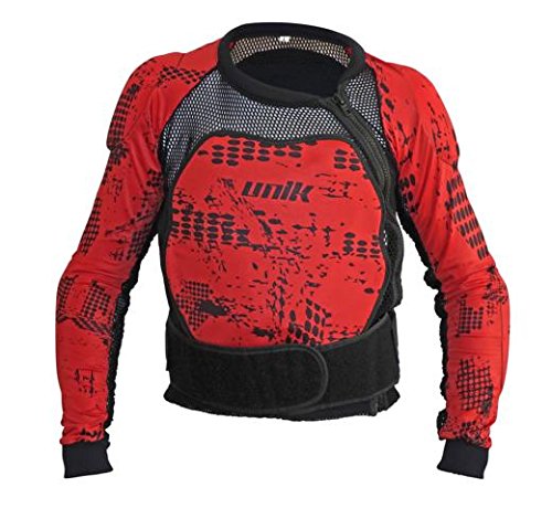 Unik Peto integral con protecciones de espuma Negro/Rojo Talla XL