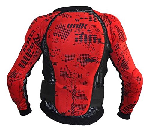 Unik Peto integral con protecciones de espuma Negro/Rojo Talla XL