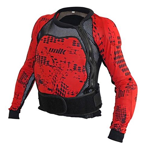 Unik Peto integral con protecciones de espuma Negro/Rojo Talla XL