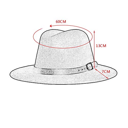 Unisex Del Sombrero De Fedora De Invierno De Ala Ancha Con La Decoración De La Correa De Cuero Del Sombrero De Panamá Para Hombres Mujeres Unisex Del Sombrero De Fedora De Invierno De Ala Ancha Con La Decoración De La Correa De Cuero Del Sombrero De Panamá Para Hombres Mujeres