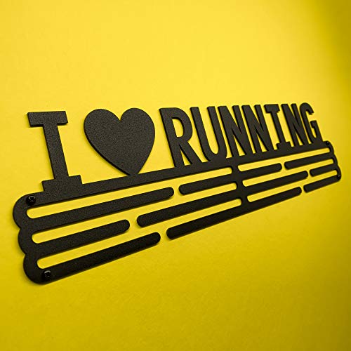 United Medals I Love Running - Soporte de acero con revestimiento de polvo negro (3 barras para colgar hasta 48 medallas) United Medals I Love Running - Soporte de acero con revestimiento de polvo negro (3 barras para colgar hasta 48 medallas)