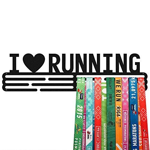 United Medals I Love Running - Soporte de acero con revestimiento de polvo negro (3 barras para colgar hasta 48 medallas) United Medals I Love Running - Soporte de acero con revestimiento de polvo negro (3 barras para colgar hasta 48 medallas)