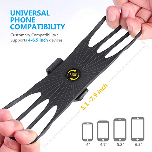 Universal Soporte Movil Bicicleta - HOMPO Soporte Manillar de Silicona con Rotación 360 para iPhone, Samsung y Otros Dispositivos Universal Soporte Movil Bicicleta - HOMPO Soporte Manillar de Silicona con Rotación 360 para iPhone, Samsung y Otros Dispositivos