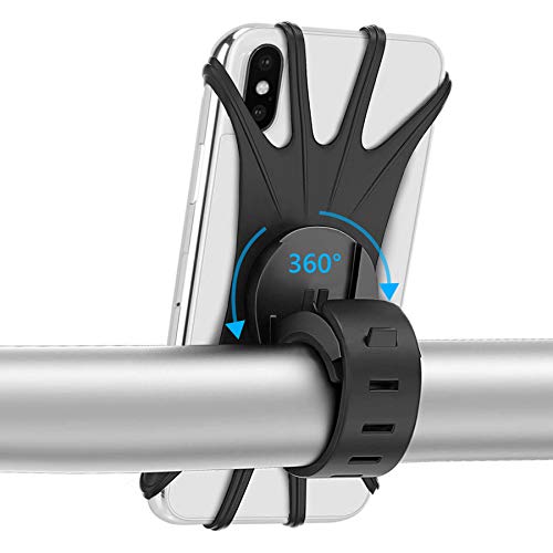 Universal Soporte Movil Bicicleta - HOMPO Soporte Manillar de Silicona con Rotación 360 para iPhone, Samsung y Otros Dispositivos Universal Soporte Movil Bicicleta - HOMPO Soporte Manillar de Silicona con Rotación 360 para iPhone, Samsung y Otros Dispositivos
