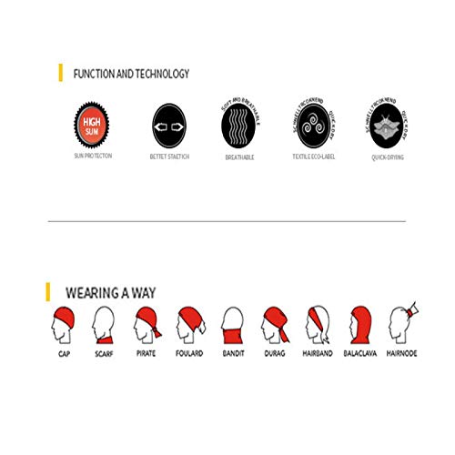 Unknow Máscara de Montar Unisex Multifuncional Headwear Bandana Mascarilla, mascarilla, Diadema, Bufanda, Polaina para el Cuello, protección contra el Polvo y los Rayos UV,Transpirable, pasamontañas Unknow Máscara de Montar Unisex Multifuncional Headwear Bandana Mascarilla, mascarilla, Diadema, Bufanda, Polaina para el Cuello, protección contra el Polvo y los Rayos UV,Transpirable, pasamontañas