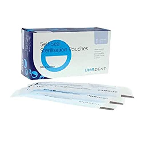 UnoDent GBS510 - Bolsa de esterilización (90 x 140 mm, 200 unidades)