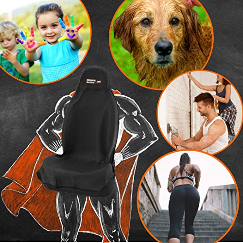 Upgrade4cars Funda de Asiento Delantero para Coche Universal Negro | Protector Asientos Delanteros para Deportivo Taller Perro Niños | Cubierta Impermeable | Accesorios Coches Interior Upgrade4cars Funda de Asiento Delantero para Coche Universal Negro | Protector Asientos Delanteros para Deportivo Taller Perro Niños | Cubierta Impermeable | Accesorios Coches Interior