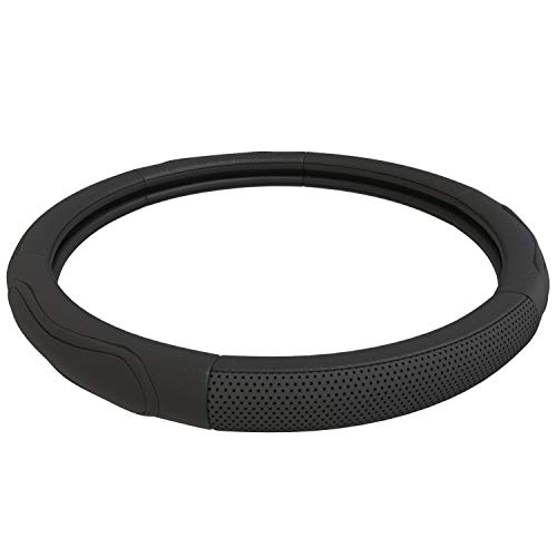 Upgrade4cars Funda Volante Coche Poli Piel Negro Universal | 37-39 cm Diámetro Exterior | Accesorios Coches Interior Decoracion | Ideas Regalos Upgrade4cars Funda Volante Coche Poli Piel Negro Universal | 37-39 cm Diámetro Exterior | Accesorios Coches Interior Decoracion | Ideas Regalos