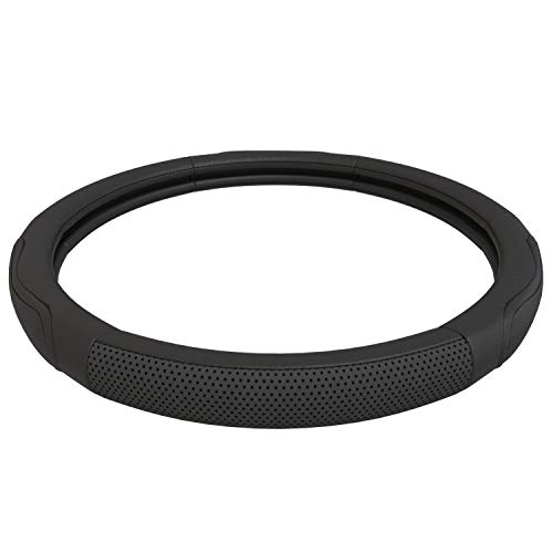 Upgrade4cars Funda Volante Coche Poli Piel Negro Universal | 37-39 cm Diámetro Exterior | Accesorios Coches Interior Decoracion | Ideas Regalos Upgrade4cars Funda Volante Coche Poli Piel Negro Universal | 37-39 cm Diámetro Exterior | Accesorios Coches Interior Decoracion | Ideas Regalos