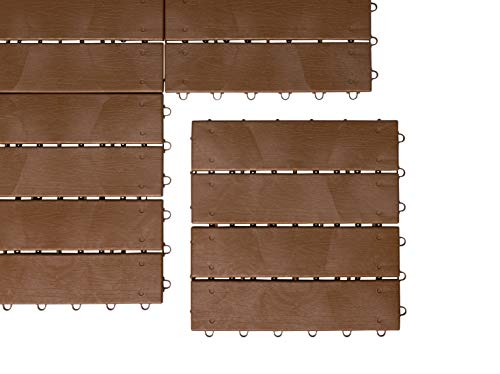 UPP® juego de baldosas de jardín, fácil colocación I set de 6 baldosas, losas para patio, terraza, jardín, etc. I impermeables y antideslizantes (c/u 30x30) UPP® juego de baldosas de jardín, fácil colocación I set de 6 baldosas, losas para patio, terraza, jardín, etc. I impermeables y antideslizantes (c/u 30x30)